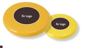 Gebrandete Frisbees als Werbegeschenk